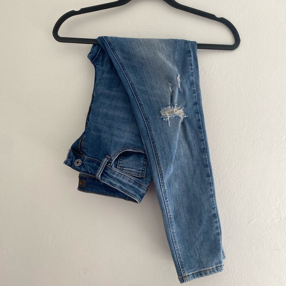 Risen Jeans- Women's Size Waist 30- Straight Leg Blue Jeans